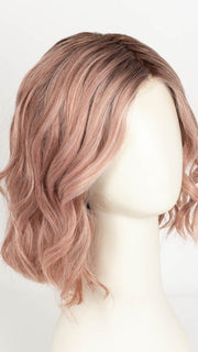 WATERMELON-R | Rich Pastel Pink Base with Subtle Soft Reddish Tone and Soft Dark Brown Roots