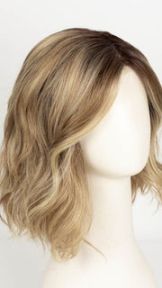 CREAMY TOFFEE R | Rooted Dark with Light Platinum Blonde and Light Honey Blonde evenly blended