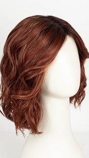 SHADED-AMBER | Coppery Blonde and Red Blend with Dark Amber Brown Roots