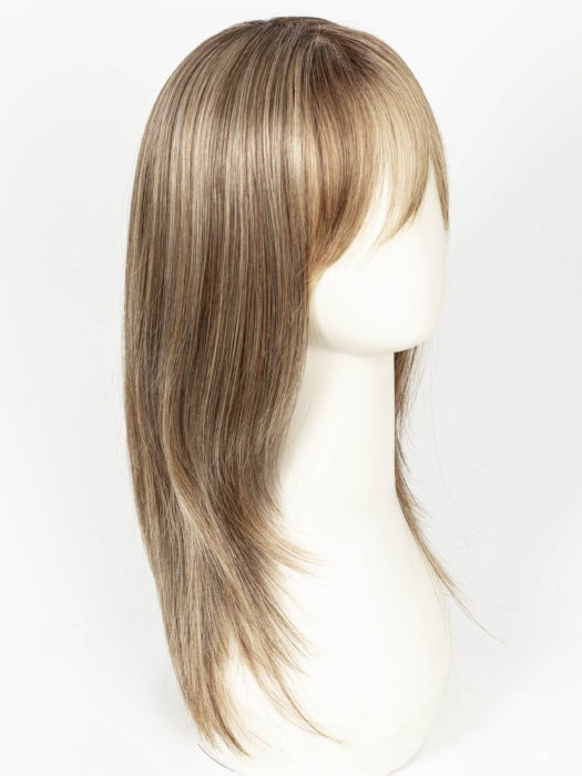 BROWN SUGAR COOKIE R | The roots are a Rich Brown Tone that seamlessly transitions into a Warm, Golden-Brown base. Delicate highlights in honey and toffee tones add dimension