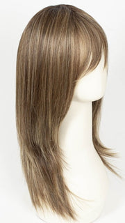 CAPPUCINO LATTE R | A Deep, Espresso-Brown tone root, that seamlessly transitions into a velvety, warm latte hue, featuring soft beige and caramel undertones that mimic the swirls of milk in a perfectly crafted cappuccino