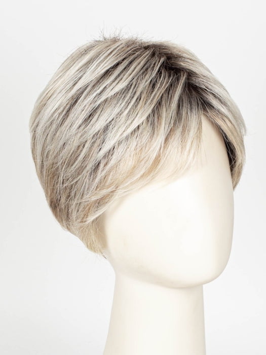 GF19-23SS BISCUIT | Light Ash Blonde Evenly Blended with Cool Platinum Blonde with Dark Roots