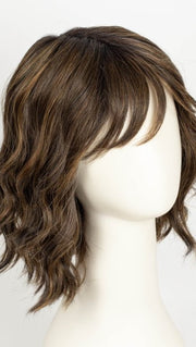 GF8-29SS HAZELNUT | Medium Brown With Ginger Red Highlights & Dark Brown Roots
