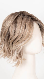 BUTTERCAKE BLONDE-R | A neutral-warm blonde blend featuring light brown, ash, and lightest blonde tones with natural-looking darker roots for added depth and realism.