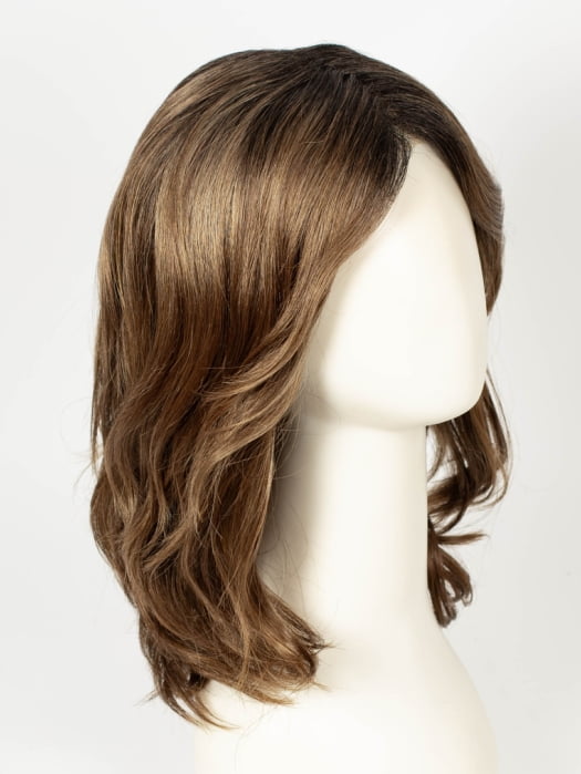 CINNAMON TOFFEE | Neutral to Warm Light Brown with Dark Brown Roots