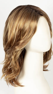 GOLDEN NUTMEG | Medium Brown roots with overall Warm Cinnamon base and Golden Blonde Highlights