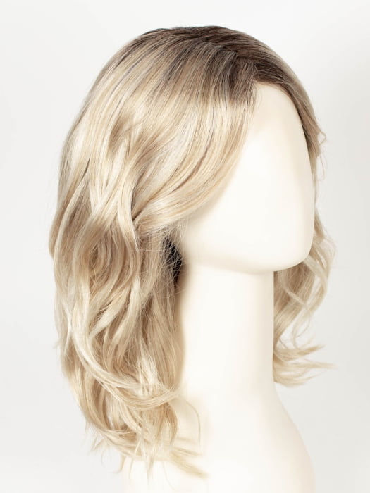 SILKY BEIGE | Light Platinum Blonde with Dark Brown Roots