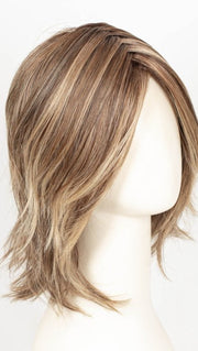 MACADAMIA LATTE R | A combination of Medium and Light Brown, highlighted with Light Gold Blonde, and a mixture of Ash Blonde and Light Gold Blonde, Rooted with Medium and Light Brown