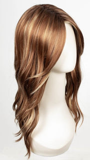FS26/31S6 SALTED CARAMEL | Medium Natural Red Brown with Medium Red Gold Blonde Bold Highlights, Shaded with Brown