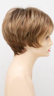 GOLDEN NUTMEG | Medium Brown roots with overall Warm Cinnamon base and Golden Blonde hightlights