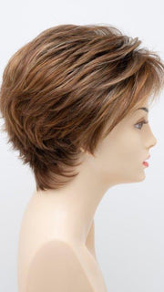 CREAMED-COFFEE | Medium Brown roots and base with Cinnamon and Golden Blonde highlights