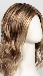 14/26S10 | Light gold blonde & Medium red gold blonde shaded with lighter brown roots