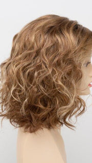 GOLDEN NUTMEG | Medium Brown roots with overall Warm Cinnamon base and Golden Blonde highlights