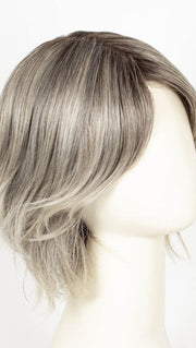 SILVER-OYSTER-R | Silver and Beige blended base with Rich Brown Root tone. Great substitute tone for Blond