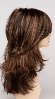 CHOCOLATE CARAMEL | Medium Brown with Soft Red and Blonde highlights