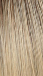 02-7 | Medium Light Chestnut Brown, Dark Golden Ash Blonde with Dark Roots