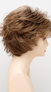 GOLDEN NUTMEG | Medium Brown roots with overall Warm Cinnamon base and Golden Blonde highlights