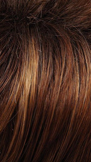 30A27S4 | Medium Natural Red and Medium Red-Gold Blonde Blend, Shaded with Dark Brown