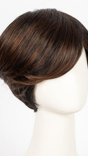  1BRH30 CHOCOLATE PRETZEL | Soft Black with 33% Gold-Red Highlights