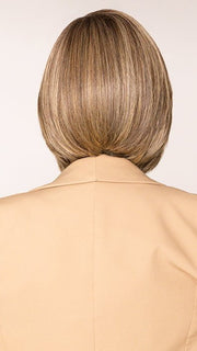 Sophia wearing AMARA by KIM KIMBLE in MC11SS BUTTER PECAN | Medium Brown with Golden Blonde Highlights