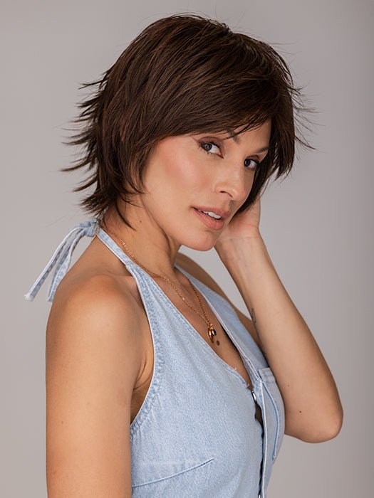 ROXIE wearing SWEET DELIGHT by GABOR in MEDIUM-BROWN | Chestnut Brown