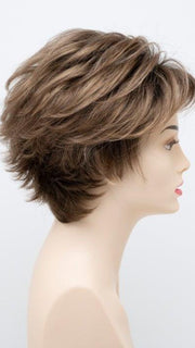 Color Toasted Sesame: Medium brown at roots-overall light brown higlighted with wheat blonde