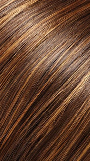 6F27 CARAMEL RIBBON | Dark Brown with Light Red-Gold Blonde Highlights and Tips