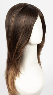 S6-30A27RO AUTUMN | Cascading Ombre Shade | Rich Chestnut Brown Roots fade and brighten into a Coppery and Crisp Auburn Hue