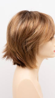 GOLDEN NUTMEG | Medium Brown roots with overall Warm Cinnamon base and Golden Blonde highlights