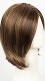 6F27 CARAMEL RIBBON | Dark Brown with Light Red-Gold Blonde Highlights and Tips