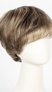 Color Bernstein-Rooted = Light Brown base with subtle Light Honey Blonde and Light Butterscotch Blonde highlights and Dark Roots