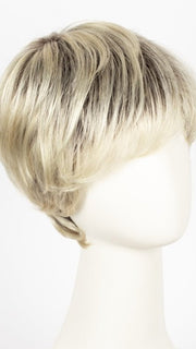 CHAMPAGNE ROOTED | Light Beige Blonde, Medium Honey Blonde, and Platinum Blonde blend with Dark Roots