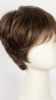 HAZELNUT ROOTED | Medium Brown base with Medium Reddish Brown and Copper Red highlights and Dark Roots
