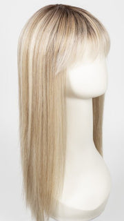 PEARL-BLONDE-ROOTED  | Pearl Platinum, Dark Ash Blonde, and Medium Honey Blonde with a Darker Root
