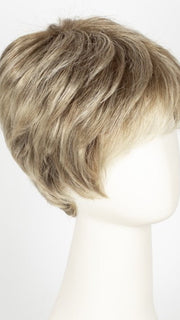 SANDY BLONDE ROOTED | Medium Honey Blonde, Light Ash Blonde, and Lightest Reddish Brown blend with Dark Roots