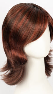 FLAME ROOTED | Dark Burgundy Red, Bright Cherry Red, and Dark Auburn blend with Dark Roots