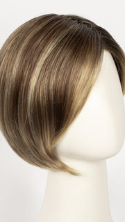 Color Light-Bernstein-Rooted = Light Auburn, Light Honey Blonde, and Light Reddish Brown blend and Dark Roots