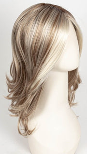 101/88/27S8 CATALINA BLONDE | Pale blonde with Pure White Natural Violet halo highlights, shaded medium brown 
