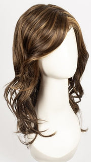 6F27 CARAMEL RIBBON  | Dark Brown with Light Red-Gold Blonde Highlights and Tips