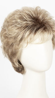 12FS12 MALIBU BLONDE | Light Gold Brown, Light Natural Gold Blonde, and Pale Natural Gold-Blonde Blend, Shaded with Light Gold Brown