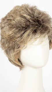 24BT18S8 SHADED MOCHA | Medium Natural Ash Blonde and Light Natural Gold Blonde Blend, Shaded with Medium Brown