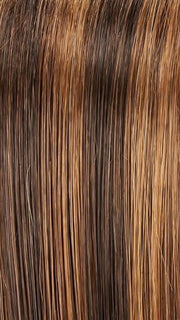 FS6/30/27 TOFFEE TRUFFLE | Brown, Medium Red-Gold, Medium Red-Gold Blonde Blend with Medium Gold Blonde Bold Highlights