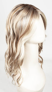 101/88/27S8 CATALINA BLONDE | Pale blonde with Pure White Natural Violet halo highlights, shaded medium brown 