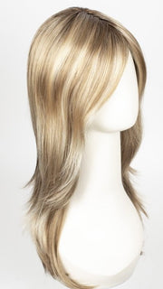 12FS8 | Light Gold Brown, Light Natural Gold Blonde and Pale Natural Gold-Blonde Blend, Shaded with Medium Brown