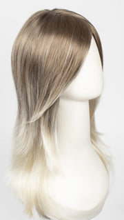 S18-60/102RO SOLSTICE | Cascading Ombre Shade | Cool, Dark Roots gradually lighten to a Shock of Patinum Blonde