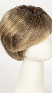 24BT18S8 | Medium Natural Ash and Light Natural Gold Blonde Blend, Shaded with Medium Brown