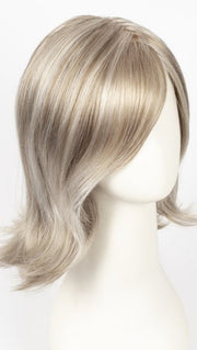 101F48T | Soft White Front, Light Brown with 75% Grey Blend with Soft White Tips