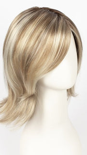 12FS8 | Light Gold Brown, Light Natural Gold Blonde and Pale Natural Gold-Blonde Blend, Shaded with Medium Brown