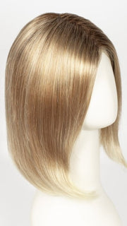 27T613S8  | Medium Natural Red-Gold Blonde and Pale Natural Gold Blonde Blend and Tipped, Shaded with Medium Brown