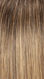 24B18S8 | Medium Natural Ash Blonde and Light Natural Gold Blonde Blend, Shaded with Medium Brown